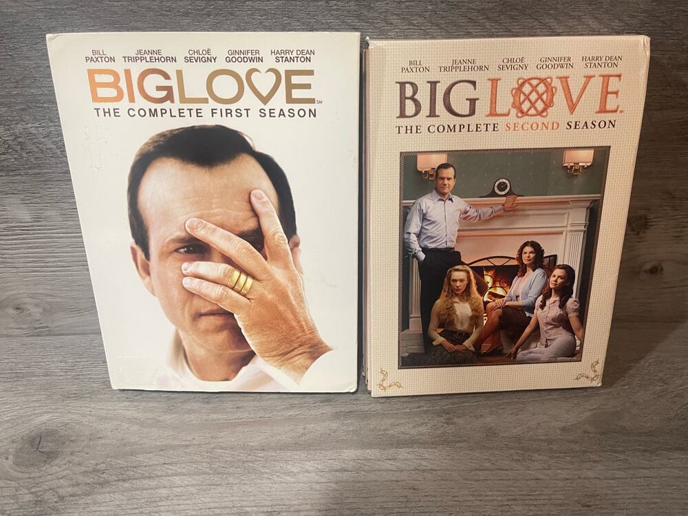 Big Love Complete Seasons 1 & 2 DVD Lot HBO 9-Disc Set Bill Paxton